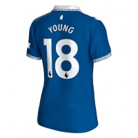 Everton Ashley Young #18 Hjemmedrakt Dame 2023-24 Kortermet